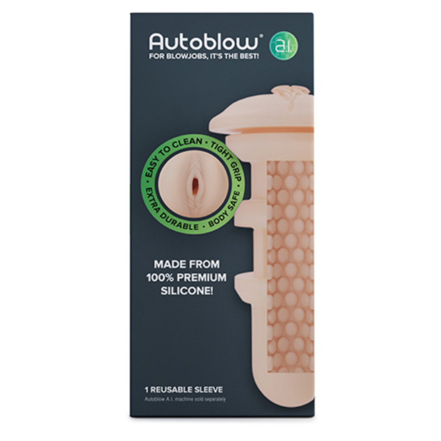 Autoblow - A.I. Machine Siliconen Sleeve Vagina Licht Mannen Speeltjes