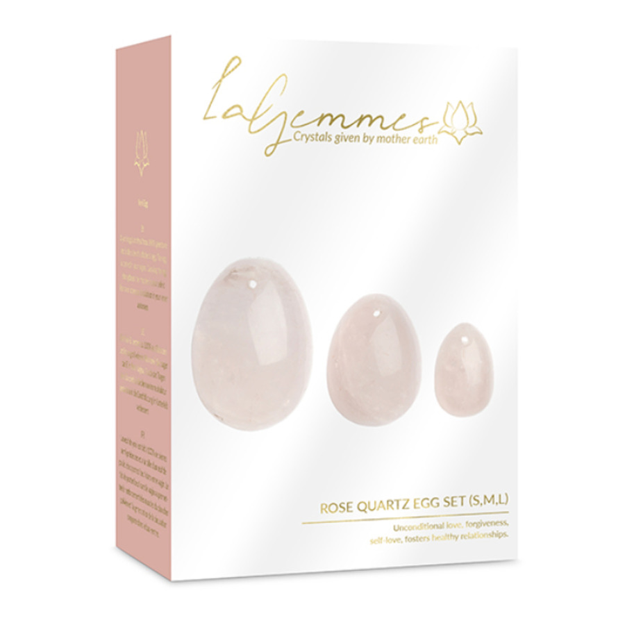 La Gemmes - Yone Egg Set Rose Quartz (S/M/L) 