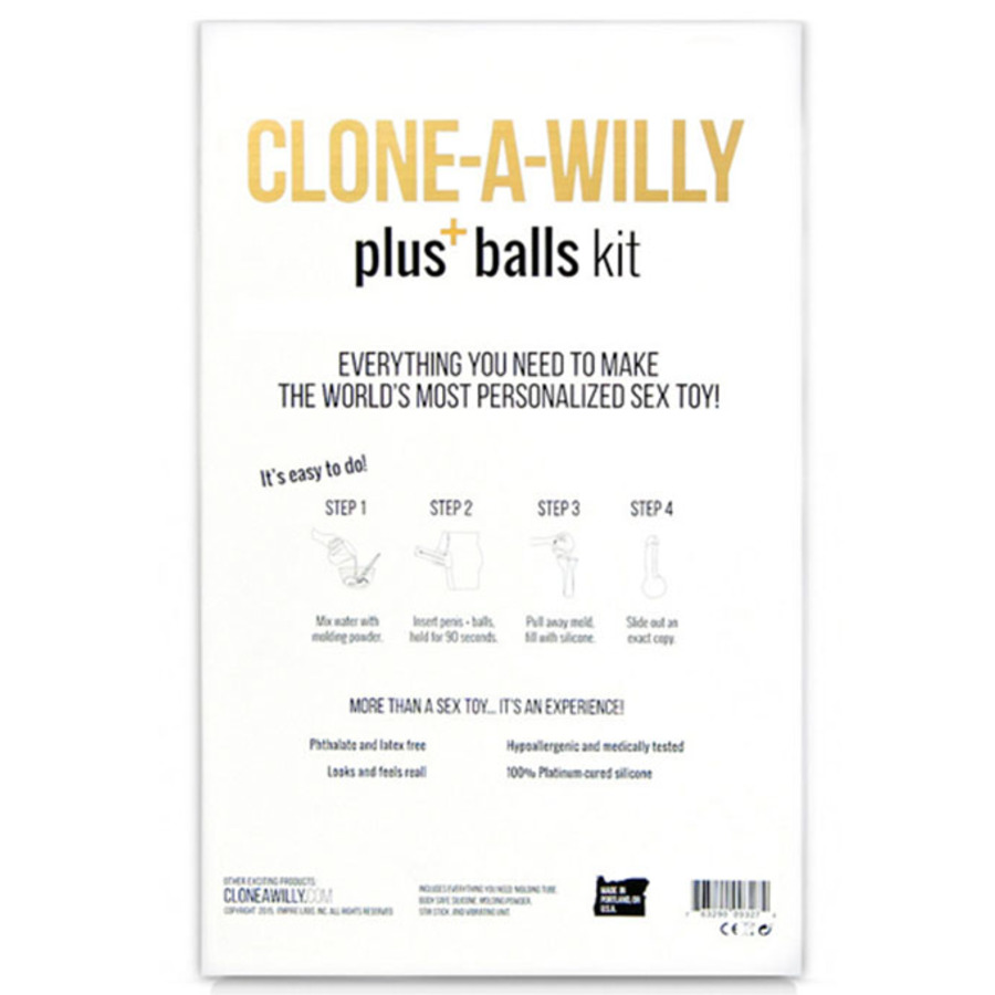 Clone A Willy - Clone A Willy Penis En Ballen Kit Vrouwen Speeltjes