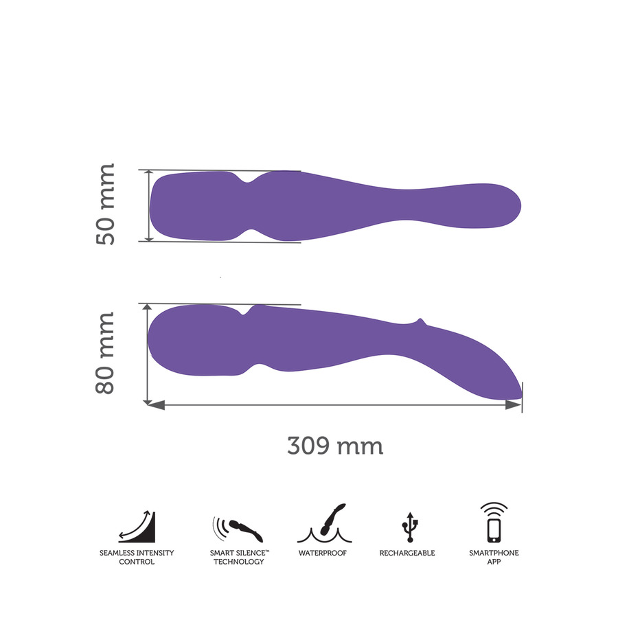 We-Vibe - Wand by We-Vibe Krachtige Wand Massager met Opzetstukken Vrouwen Speeltjes