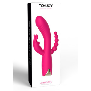 ToyJoy - Aphrodite Triple Vibrator met Anale G-Spot en Clitoris Stimulatie Vrouwen Speeltjes