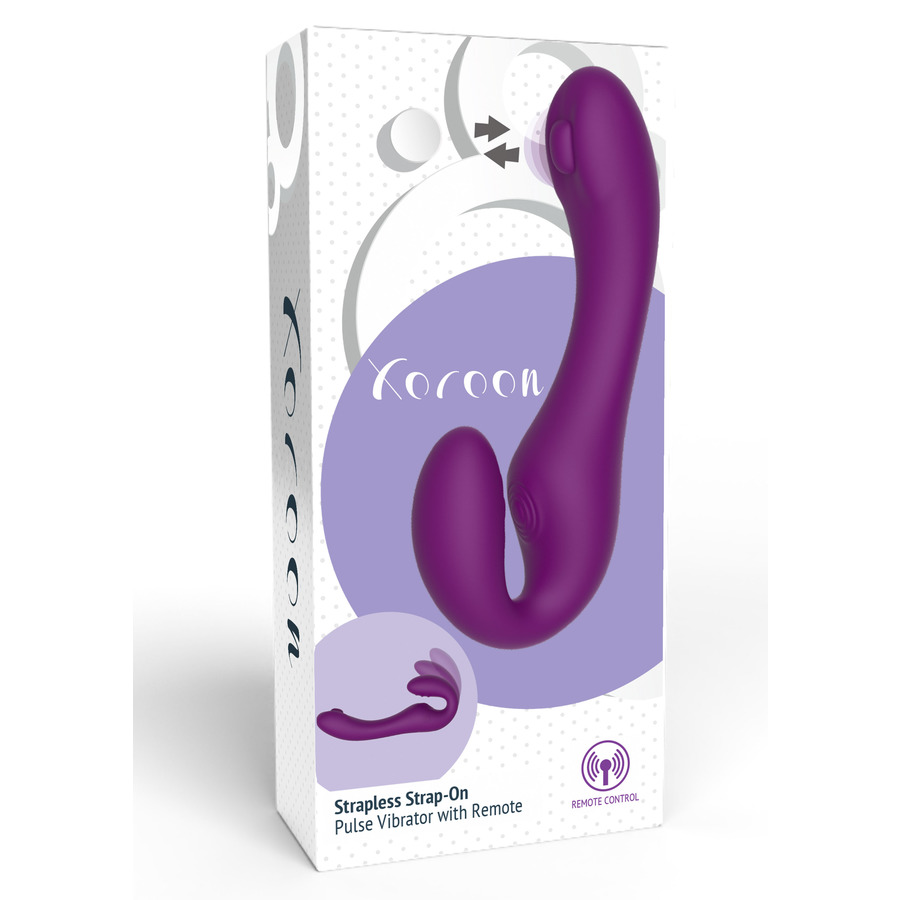 Xocoon - Strapless Strap-On Pulse Vibe met Remote Vrouwen Speeltjes