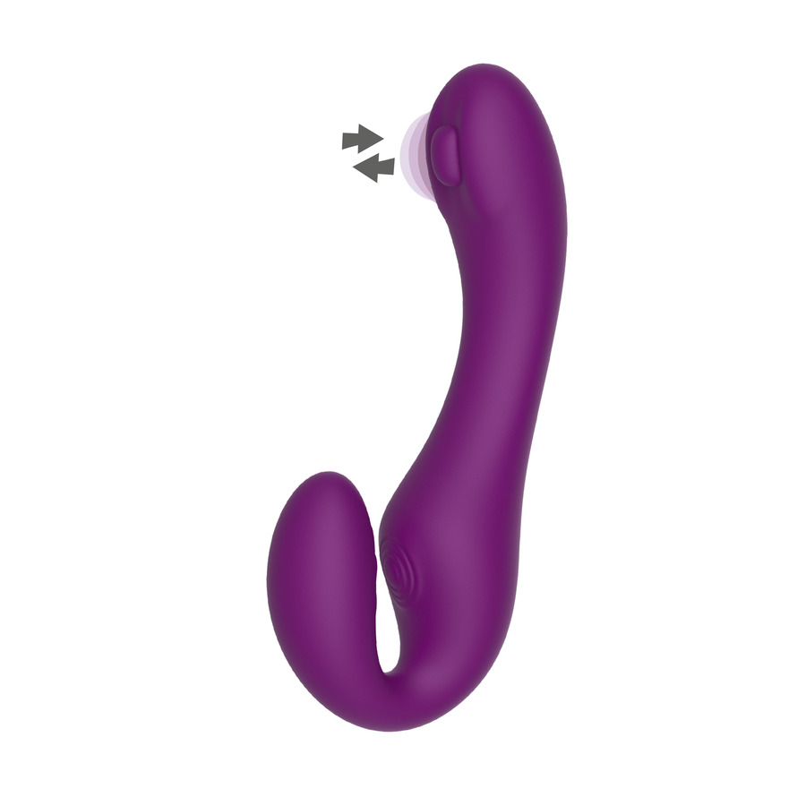 Xocoon - Strapless Strap-On Pulse Vibe met Remote Vrouwen Speeltjes