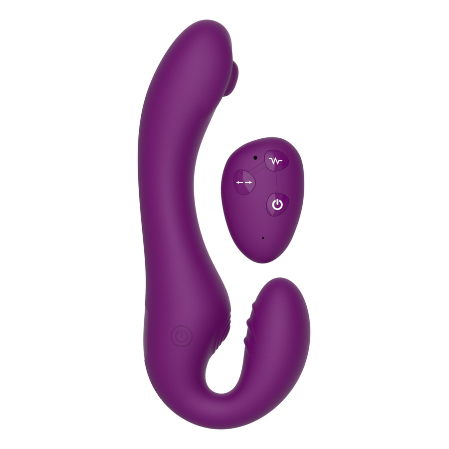 Xocoon - Strapless Strap-On Pulse Vibe met Remote Vrouwen Speeltjes