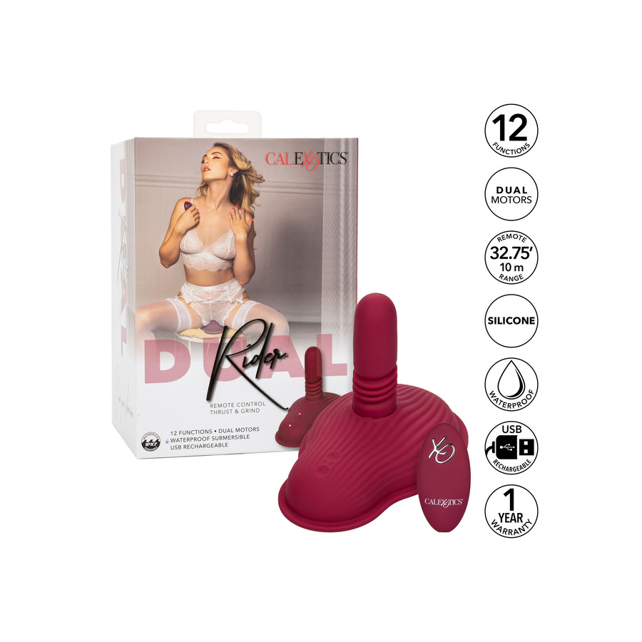 California Exotics - Dual Rider Thrust and Grind Stotende Massager Vrouwen Speeltjes