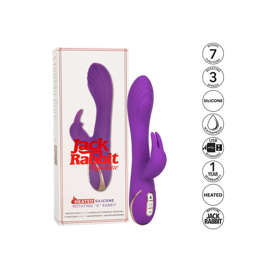 CalExotics - Roterende G Rabbit Vibrator met Verwarmingsfunctie Vrouwen Speeltjes