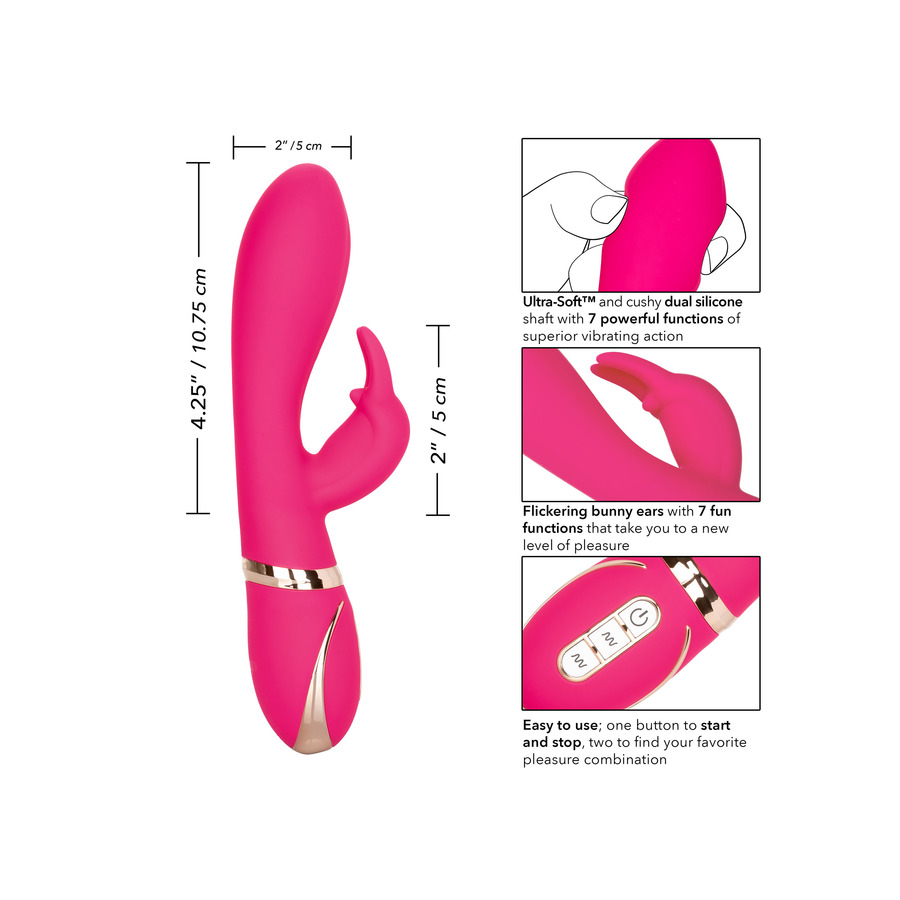 CalExotics - Siliconen Waterproof Ultra-Soft Rabbit Vibrator Vrouwen Speeltjes