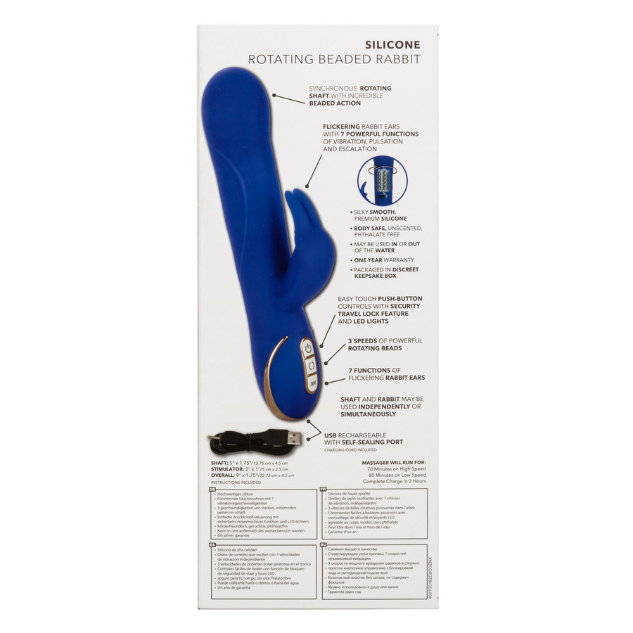 CalExotics - Silicone Roterende Rabbit Vibrator Waterproof Vrouwen Speeltjes