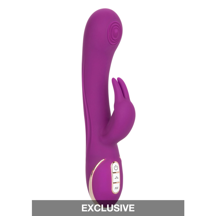 CalExotics - Siliconen Thumping Rabbit Vibrator Waterproof Vrouwen Speeltjes