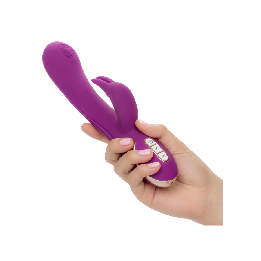 CalExotics - Siliconen Thumping Rabbit Vibrator Waterproof Vrouwen Speeltjes