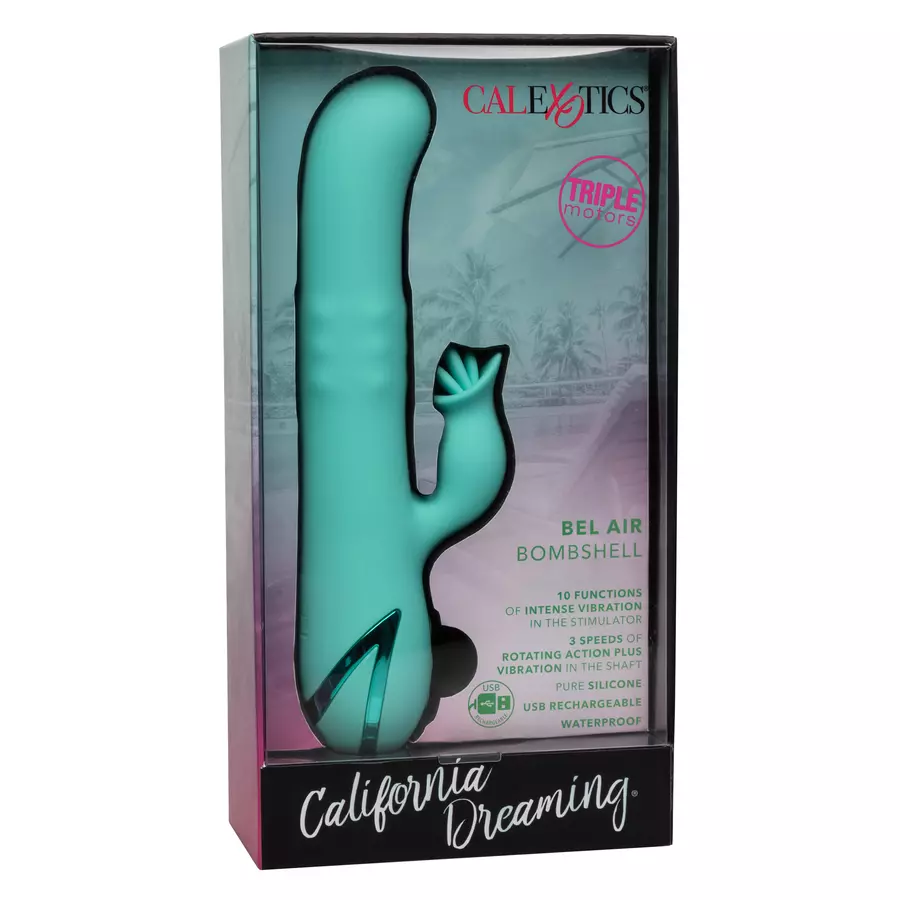 CalExotics - Bel Air Bombshell Rotating & Vibrating Rabbit Vibrator | Hot  Stuff Sex Shop