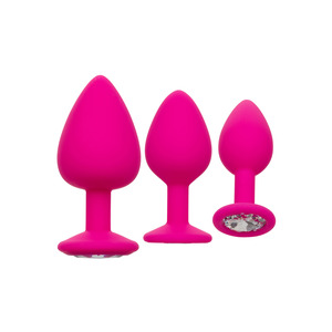 CalExotics - Cheeky Gems Diamond Base Butt Plug Set 3 Sizes Anal Toys