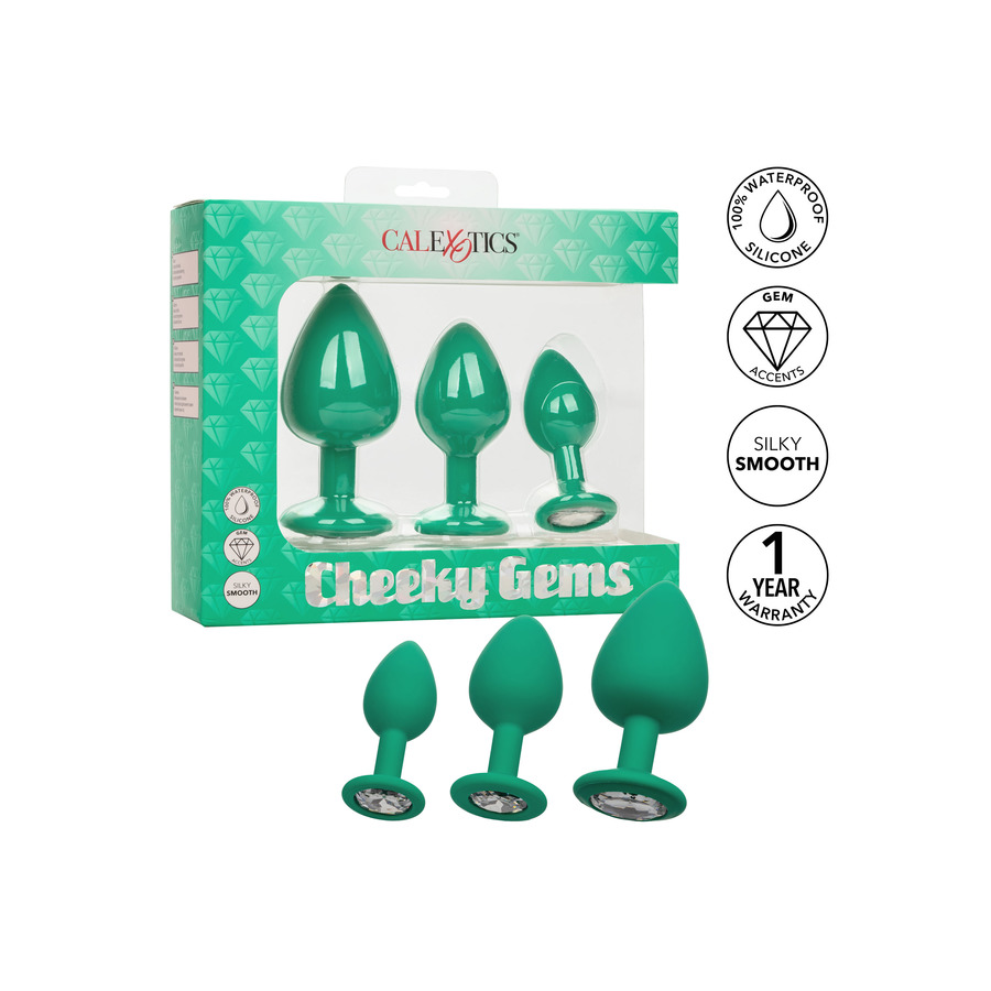 CalExotics - Cheeky Gems Diamant Buttplug Set 3 Maten Anale Speeltjes