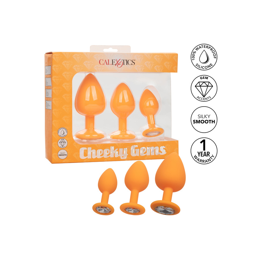 CalExotics - Cheeky Gems Diamant Buttplug Set 3 Maten Anale Speeltjes