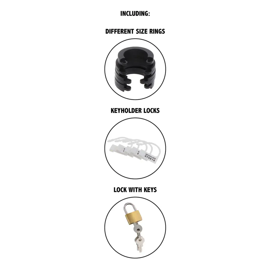 Hidden Desire - Chastity Cock Cage Slicone L Male Sextoys