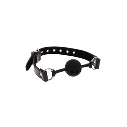 Taboom - Vegan Leather Silicone Ball Gag Taboom - Vegan Leather Silicone Ball Gag S&M