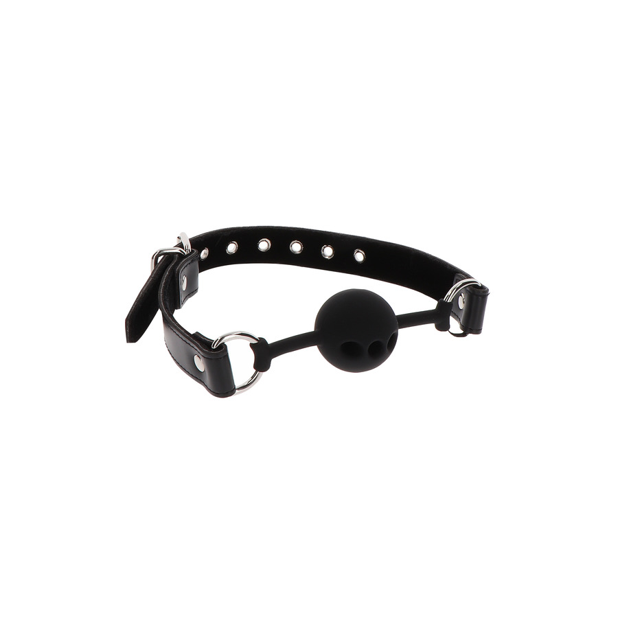 Taboom - Vegan Leder Siliconen Ball Gag SM