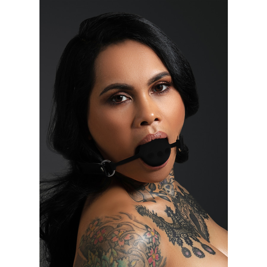 Taboom - Vegan Leather Silicone Ball Gag S&M