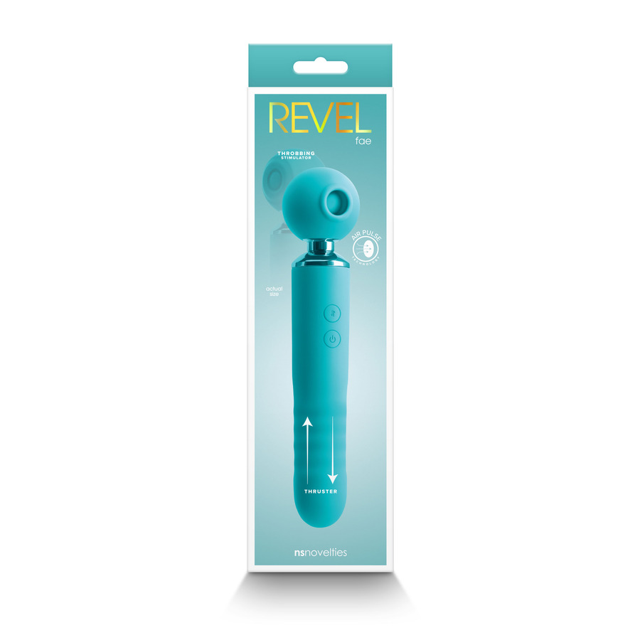 Ns Novelties - Revel Fae Wand Massager met Lucht Stimulatie Vrouwen Speeltjes