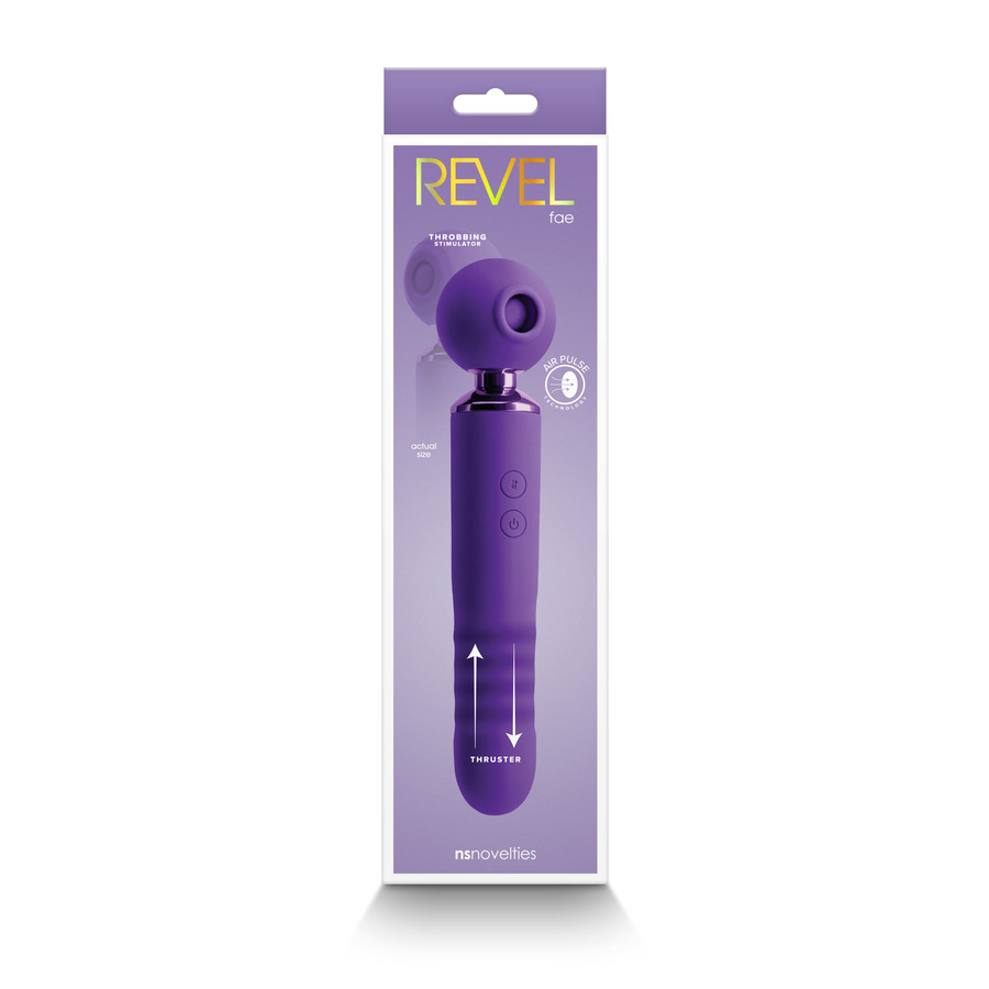 Ns Novelties - Revel Fae Wand Massager met Lucht Stimulatie Vrouwen Speeltjes