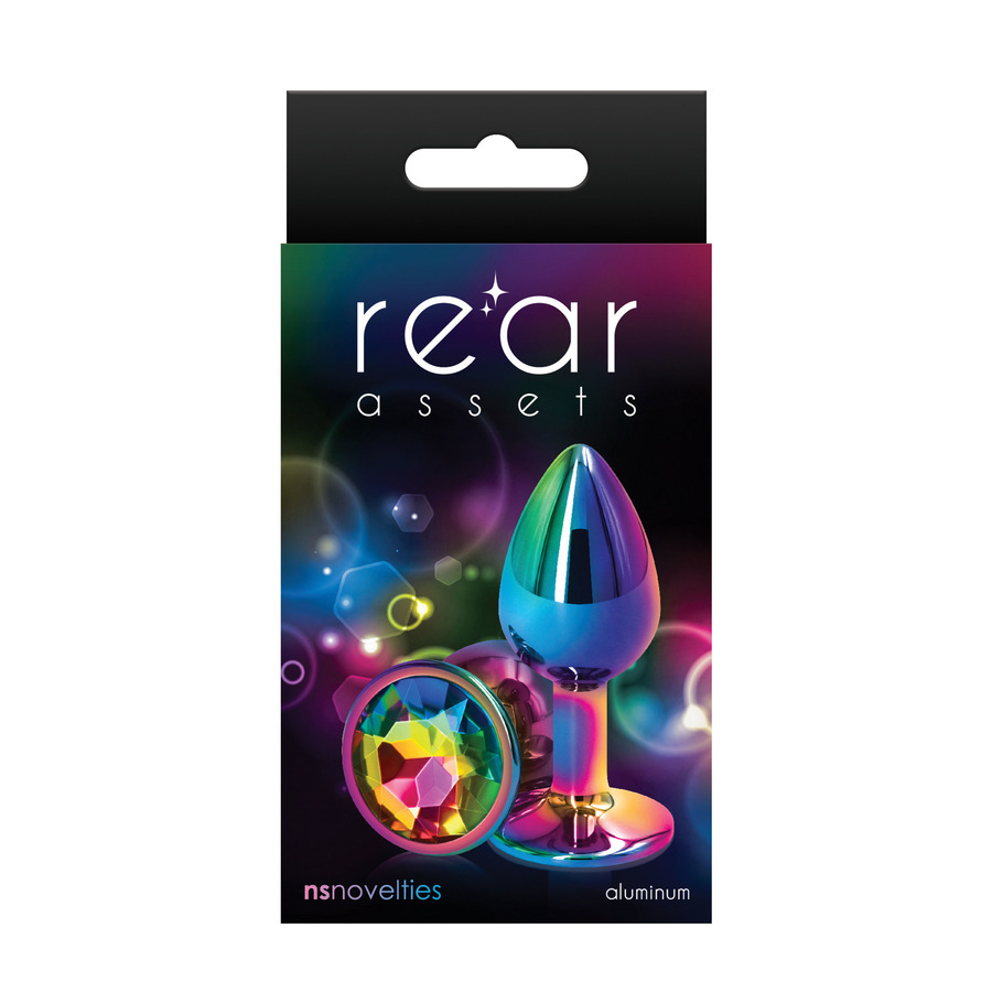 NS Novelties - Rear Assets Multicolor Aluminium Buttplug Small Anal Toys