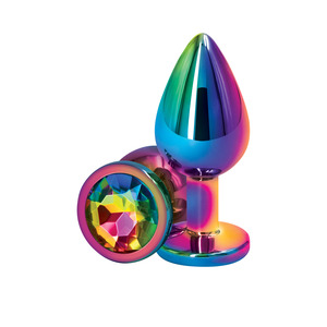 NS Novelties - Rear Assets Multicolor Aluminium Buttplug Medium Anal Toys