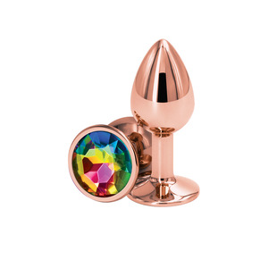 NS Novelties - Rear Assets Rose Gold Aluminium Buttplug Small Anal Toys