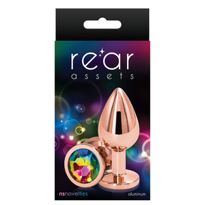 NS Novelties - Rear Assets Rose Gold Aluminium Buttplug Medium Anal Toys