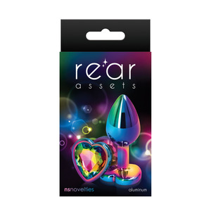 NS Novelties - Rear Assets Multicolor Aluminium Heart Buttplug S Anal Toys