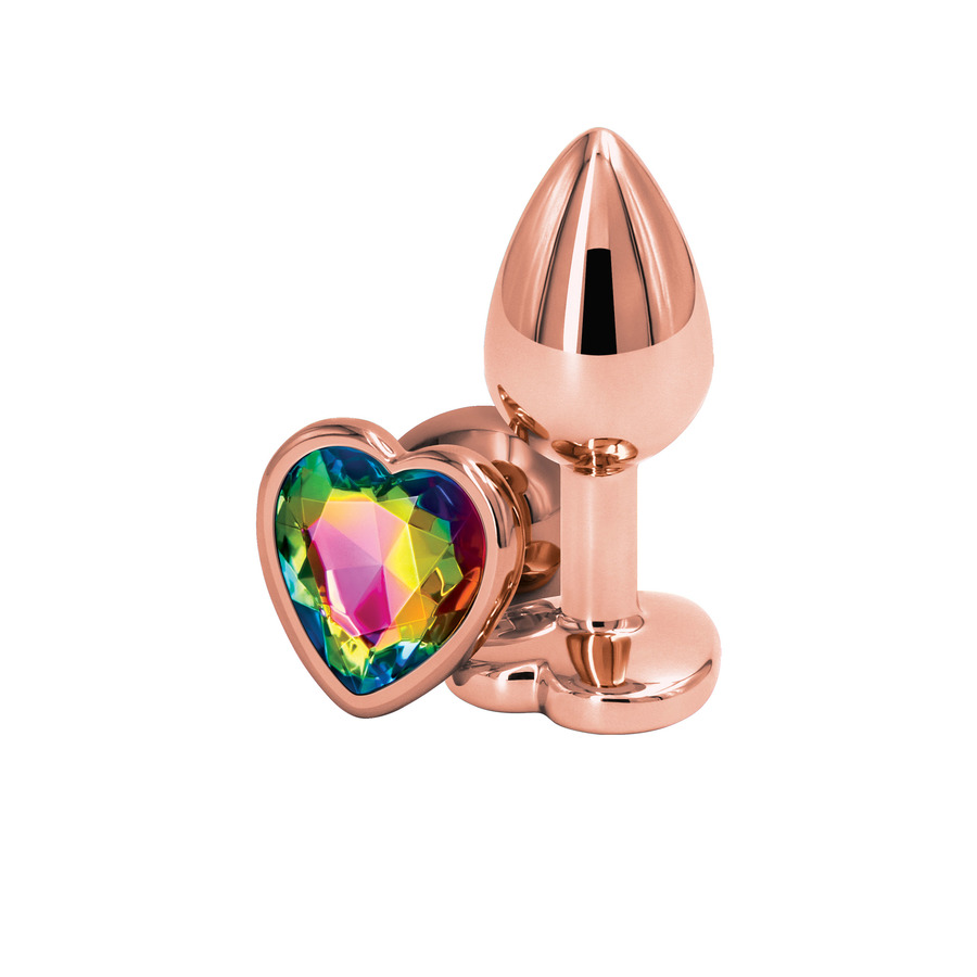 NS Novelties - Rear Assets Rose Gold Aluminum Heart Butt Plug S Anale Speeltjes