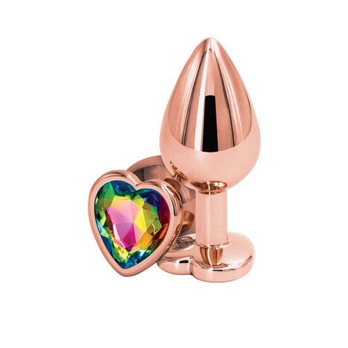 NS Novelties - Rear Assets Rose Gold Aluminum Heart Butt Plug M