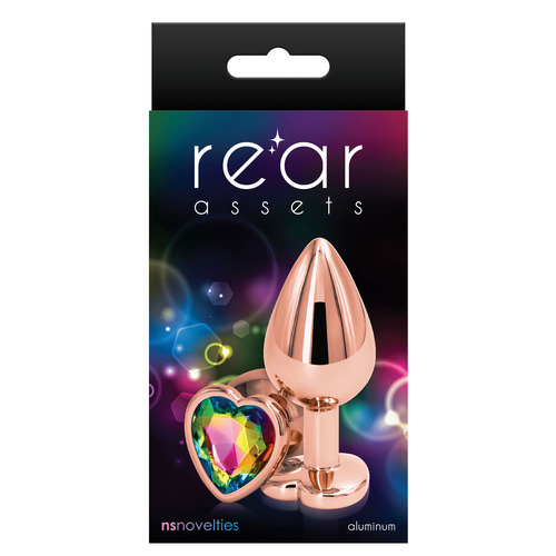 NS Novelties - Rear Assets Rose Gold Aluminum Heart Butt Plug M afbeelding 2