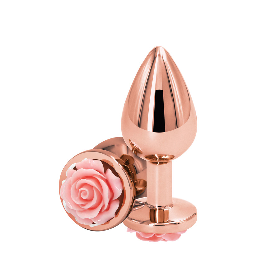 NS Novelties - Rear Assets Rose Aluminium Buttplug Medium Anale Speeltjes