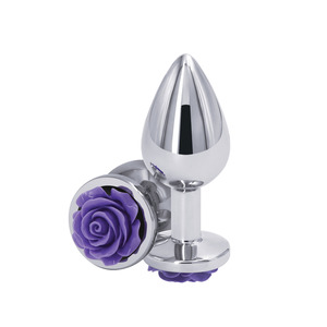 NS Novelties - Rear Assets Rose Aluminium Buttplug Medium Anale Speeltjes