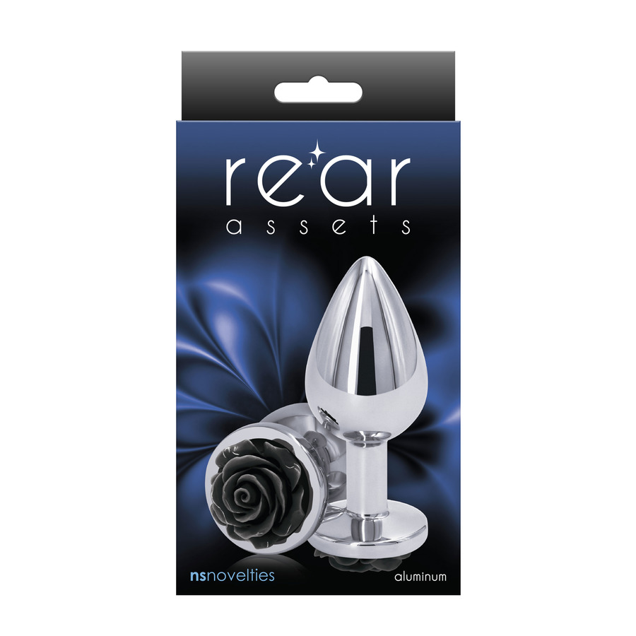 NS Novelties - Rear Assets Rose Aluminium Buttplug Medium Anal Toys