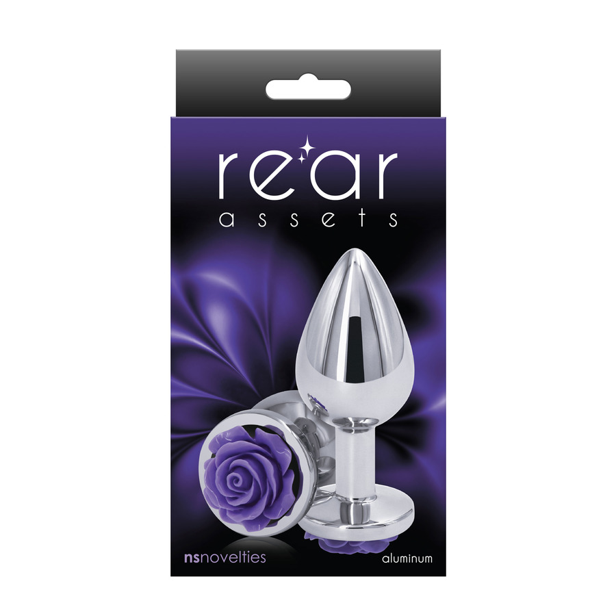 NS Novelties - Rear Assets Rose Aluminium Buttplug Medium Anal Toys