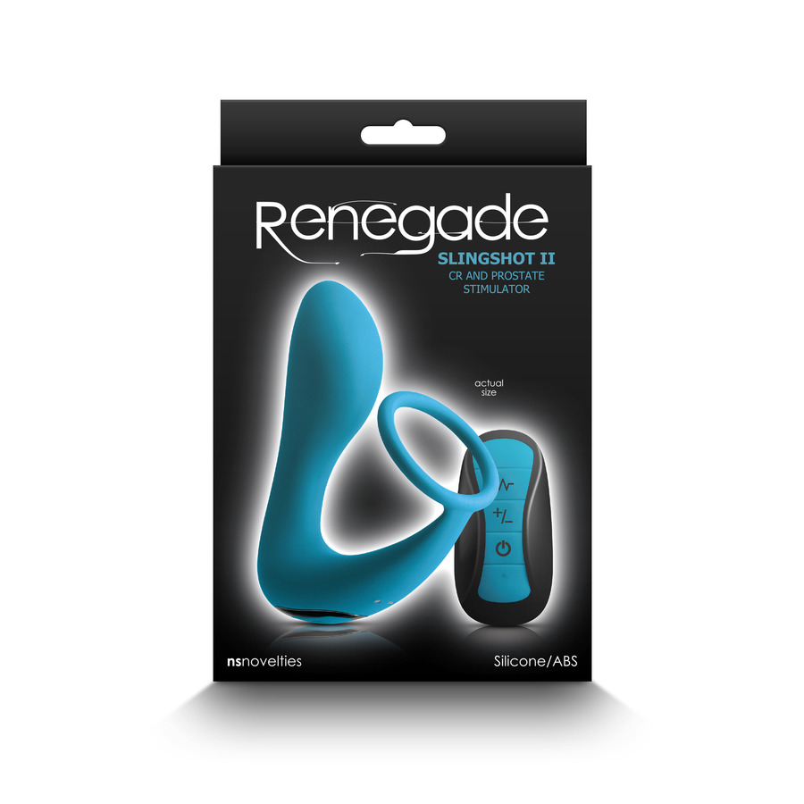 Ns Novelties - Renegade Slingshot II Vibrerende Butt Plug met Cockring Anale Speeltjes