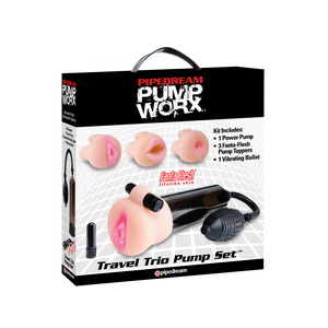 Pipedream - Travel Trio Pomp Set Deluxe 9-Piece Kit Mannen Speeltjes