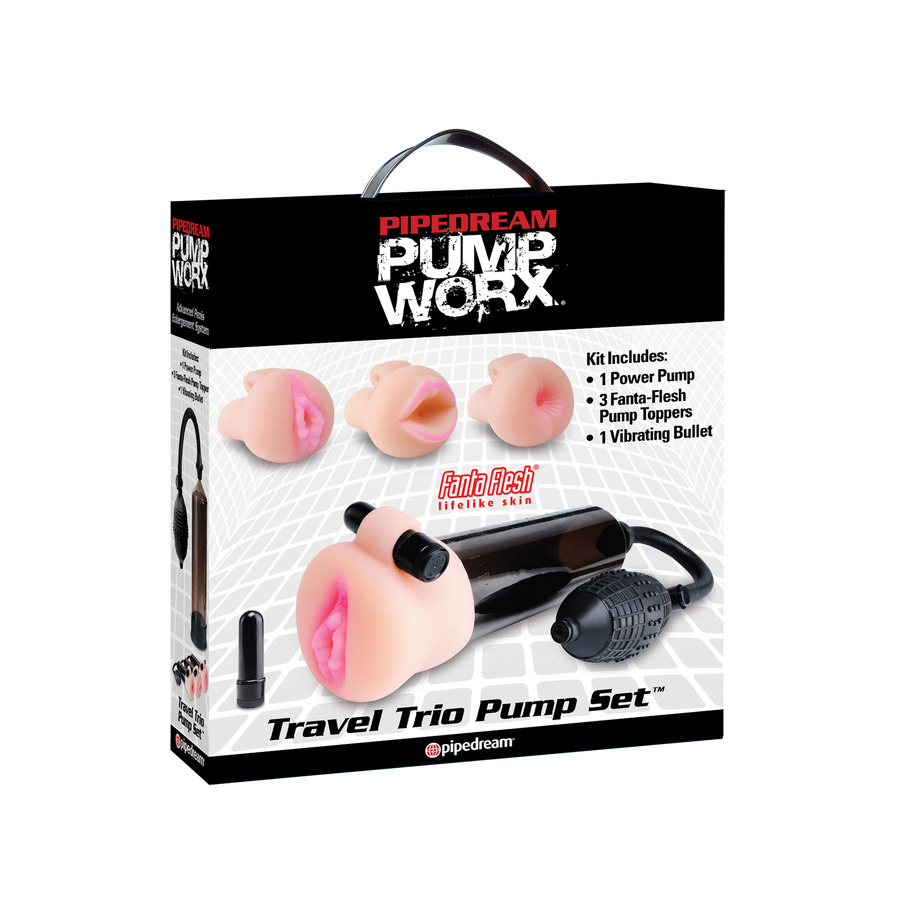 Pipedream - Travel Trio Pump Set Deluxe 9-Piece Kit Male Sextoys