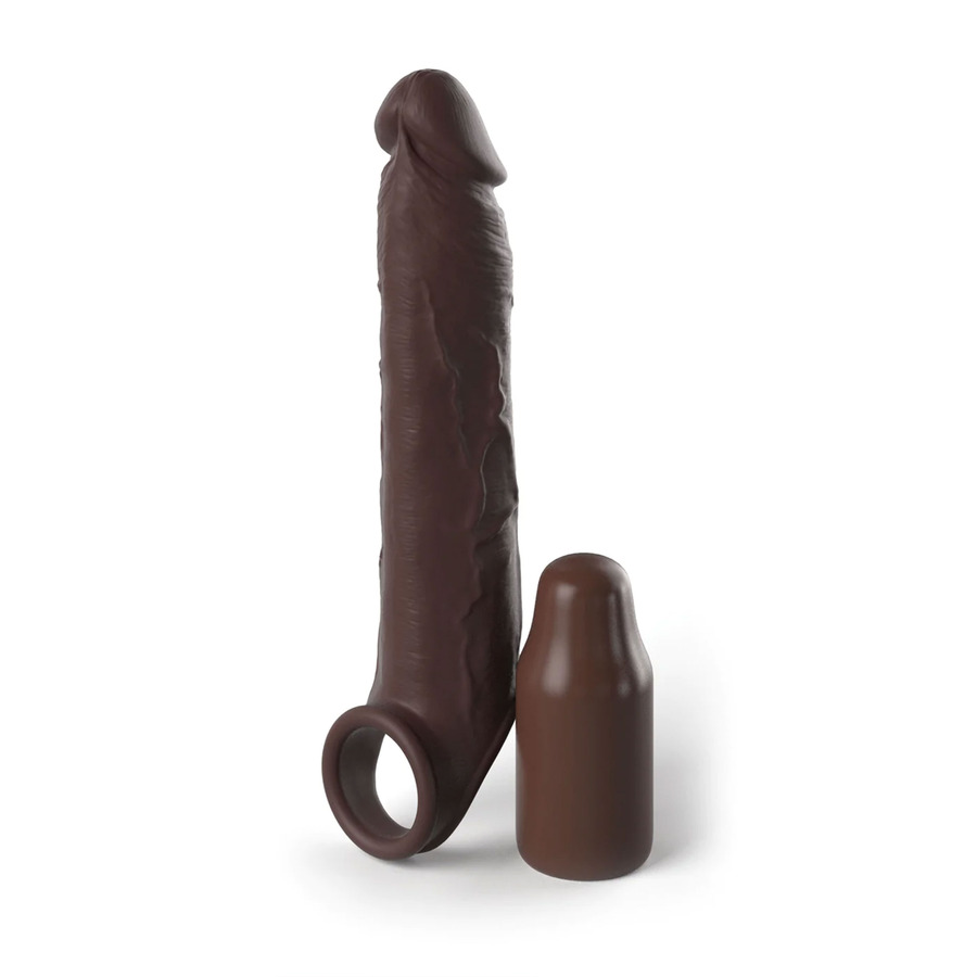 Pipedream - Brown Extension Sleeve with Strap 7 inch Male Sextoys