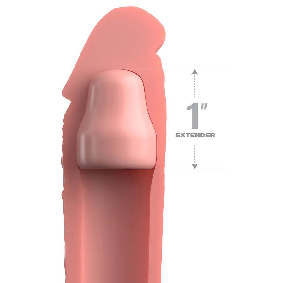 Pipedream - Penis Vergrotende Sleeve 18 cm met 2.5 cm Plug Mannen Speeltjes