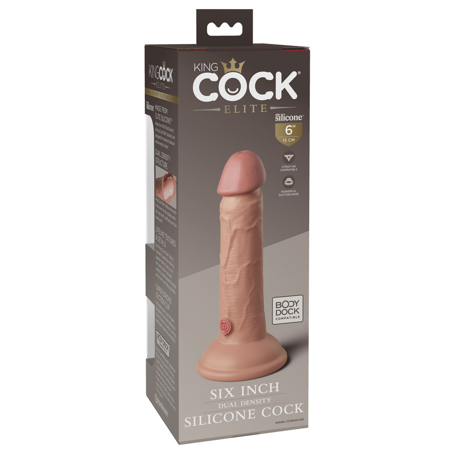 Pipedream - King Cock Elite 6 Inch 2Density Siliconen Dildo Vrouwen Speeltjes