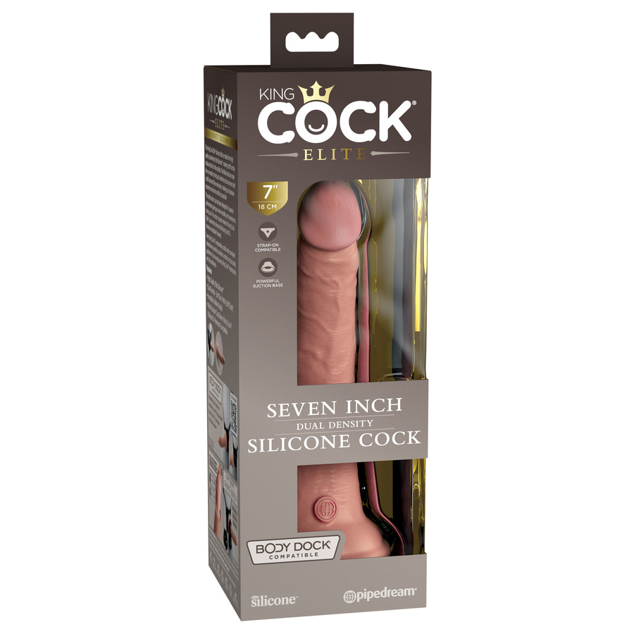 Pipedream - King Cock Elite 7 Inch 2Density Silicone Dildo Toys for Her