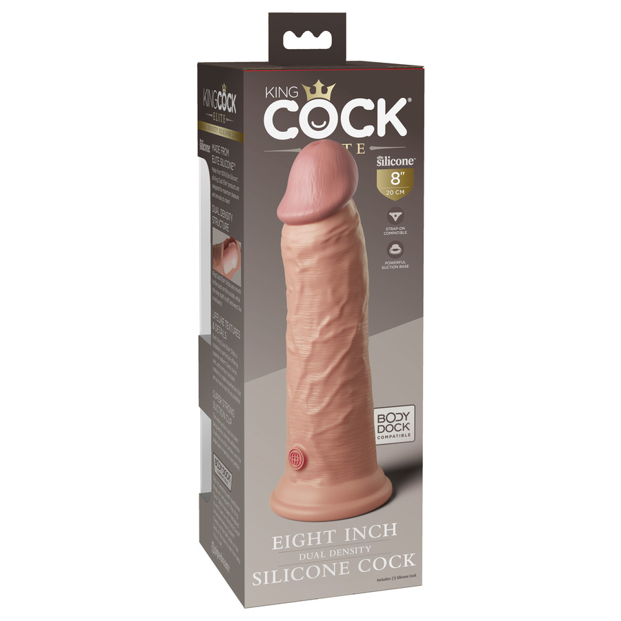 Pipedream - King Cock Elite 8 Inch 2Density Silicone Dildo Toys for Her