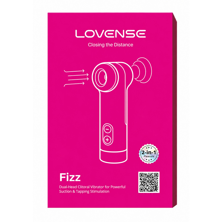 Lovense - Fizz Dual-Head Clitorale Vibrator met Zuig- en Tapsimulatie Vrouwen Speeltjes