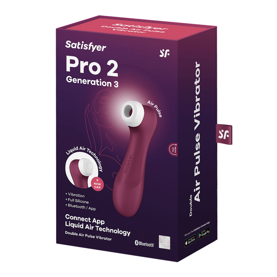 Satisfyer - Pro 2 Generation 3 App Controlled Air Suction Stimulator Toys for Her