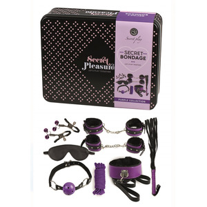 Secret Play - Bondage Kit in Discrete Metallic Box SM