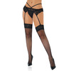 Daring Intimates - Net Stockings with Lace Top