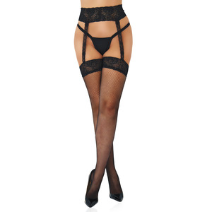 Daring intimates - Fishnet Garterbelt Stockings Lingerie