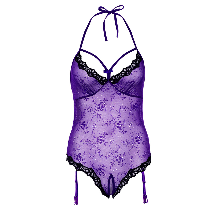 Daring Intimates - Kanten Teddy met Open Kruis Lingerie